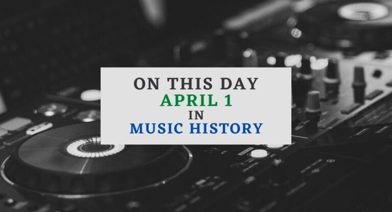 April 1 in music history