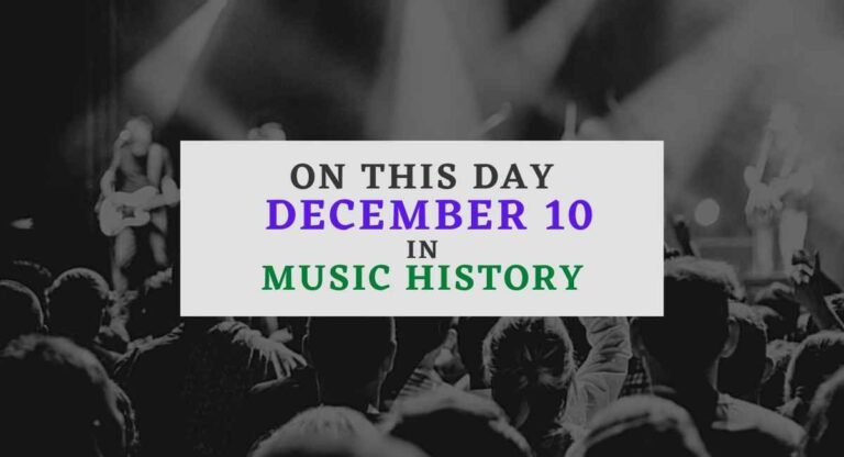 December 10 in music history