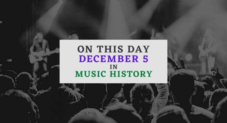 December 5 in music history